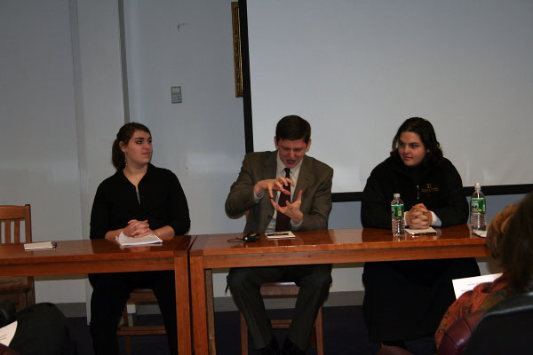 Nick Belcher & students presenting