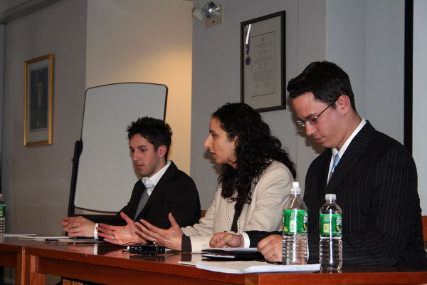 Admissions Director and Students
