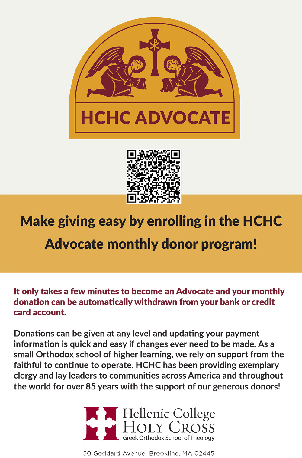 Preview of Half page Advocate flyer